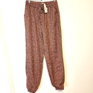Pink Victoria's Secret Pink Leopard Print Joggers
